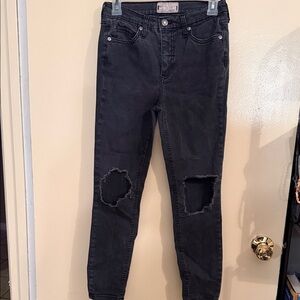 FP Movement by Free People Black Ripped Skinny Jeans